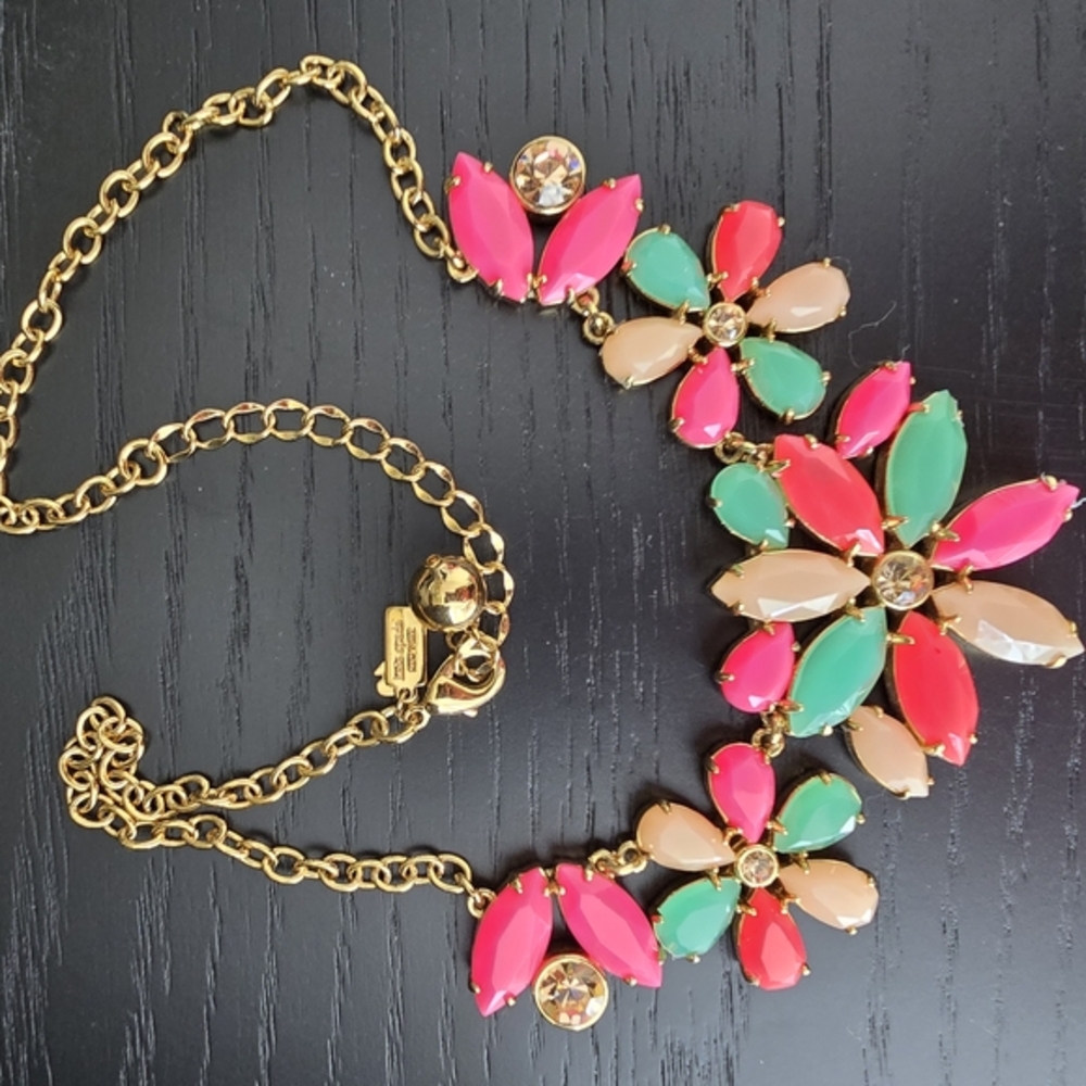 Kate Spade 'Gardens of Paris' Floral Statement Bib Necklace